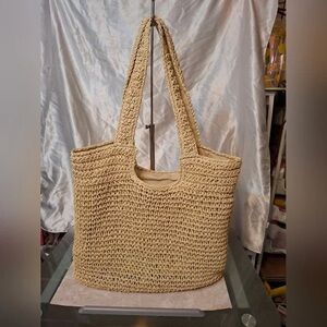 Handcrafted Beige Tote Bag
